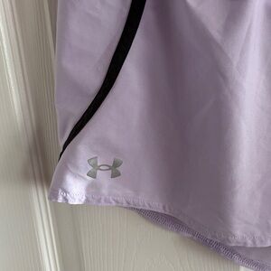Under Armour Light Purple Shorts with Black Trim